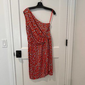 Red & Blue Diane Von Furstenburg Dress - Size 12